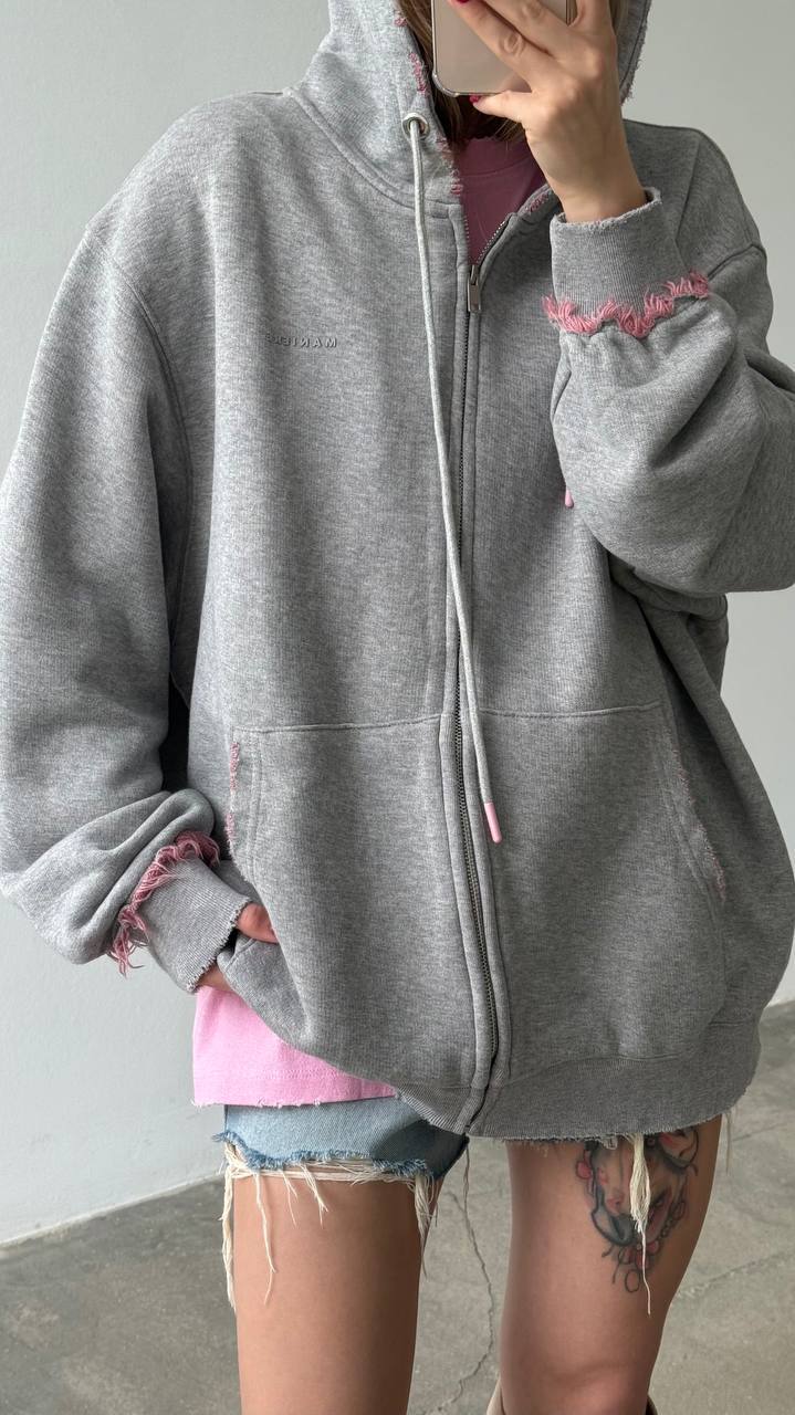Damen Bequemer Oversized Hoodie mit modischen Fransen Drune