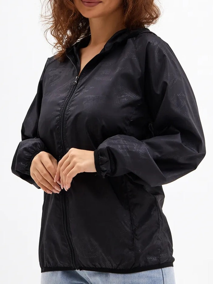 Damen Leichte Sportjacke mit Kapuze