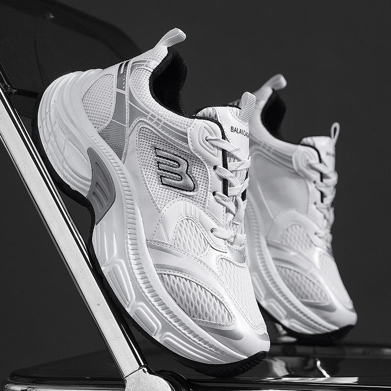 Unisex Voluminöse Mesh-Runner mit atmungsaktivem Obermaterial und stoßdämpfender Plateausohle Drune