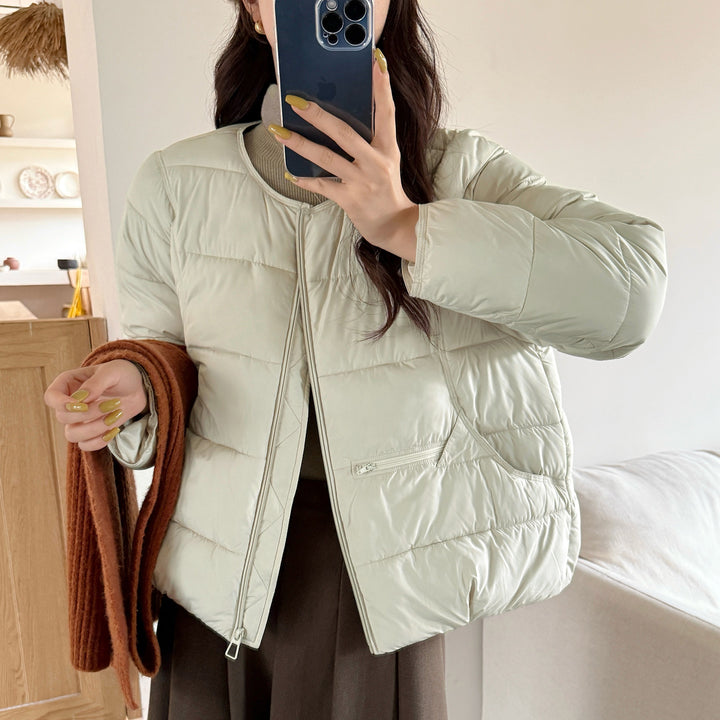 Damen Wärmende Steppjacke mit modischem Schnitt und Taschen Drune