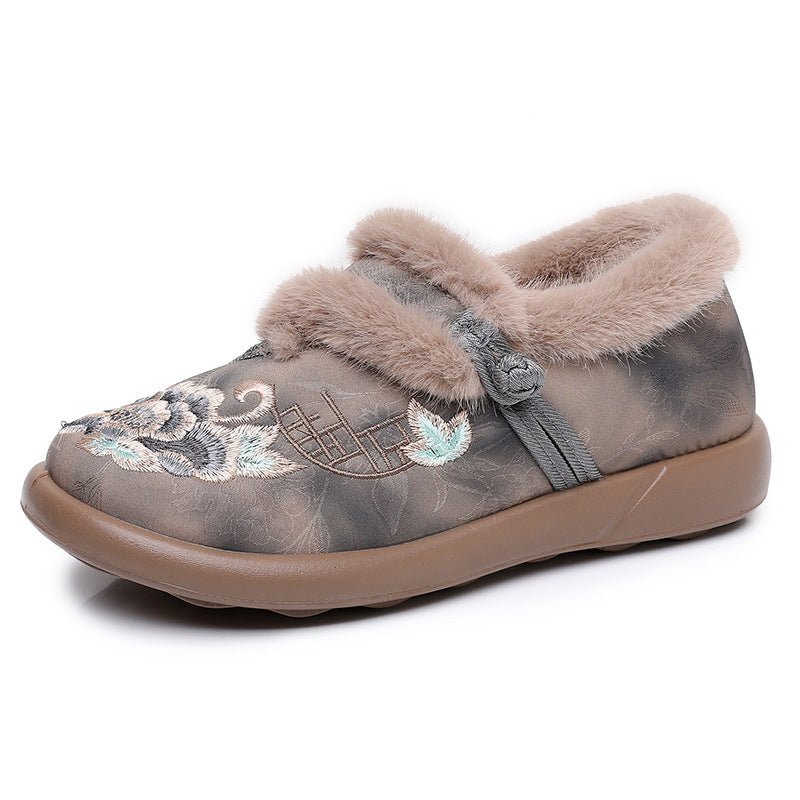 Damen elegante Hausschuh-Design mit warmer Fütterung Drune