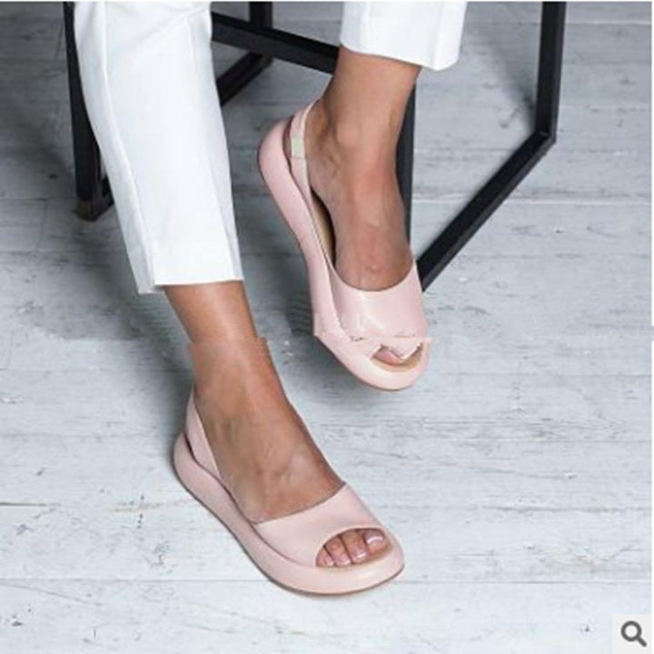 Damen bequeme Sandalen mit offenem Zehenbereich und anatomischer Fußbettung Drune