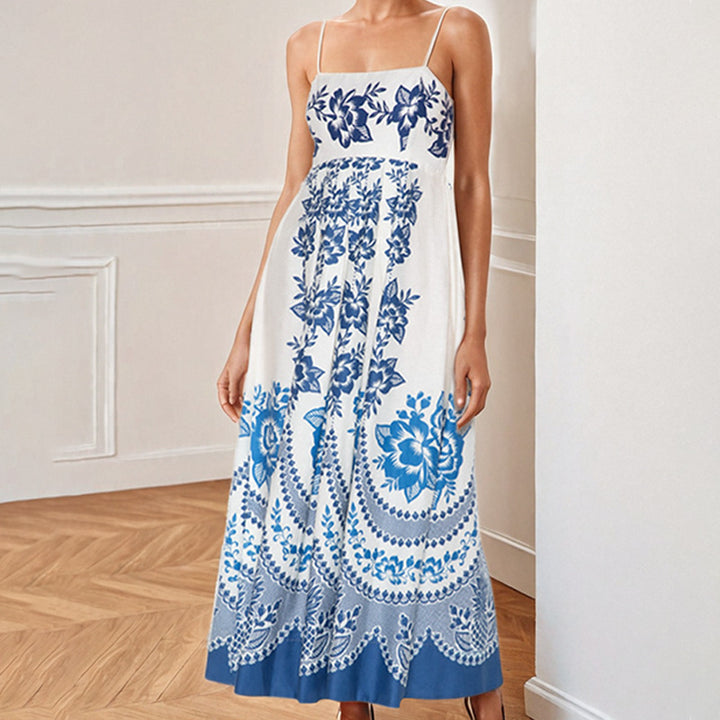 Damen Maxikleid mit floralem Druck Drune