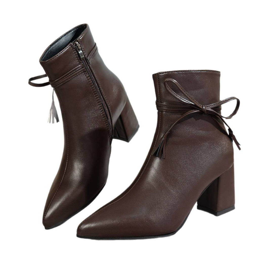 Damen Modische Kurzstiefeletten Drune