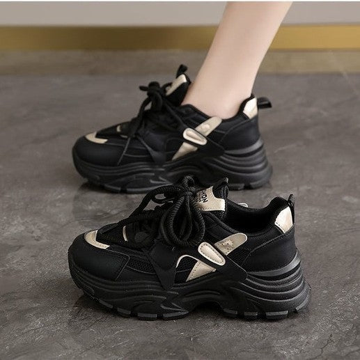 Damen Chunky Sneakers mit atmungsaktiven Mesh-Einsätzen und komfortabler Dämpfung Drune