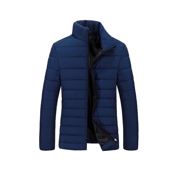 Herren Slim Fit Ultraleichte Thermosteppjacke mit hohem Stehkragen Drune