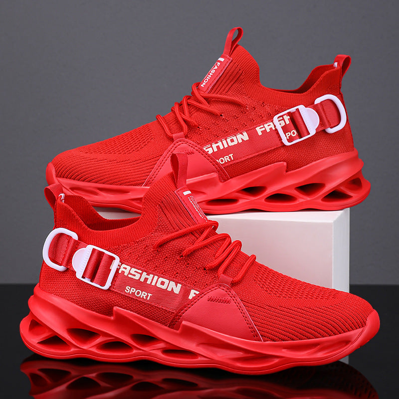 Unisex Strick-Sockensneaker mit gelochter Waben-Luftsohle Drune