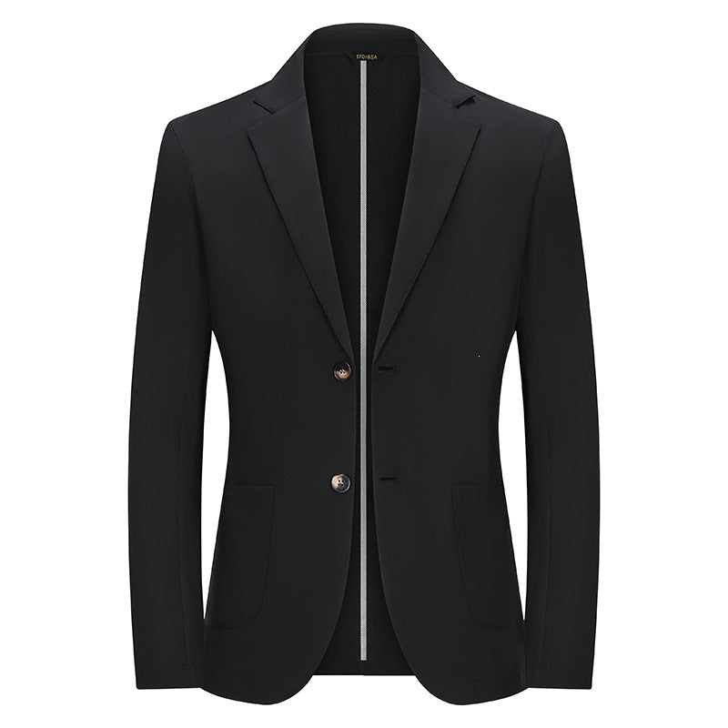 Herren Modernes Slim-Fit Sakko mit schmalem Revers und aufgesetzten Taschen Drune