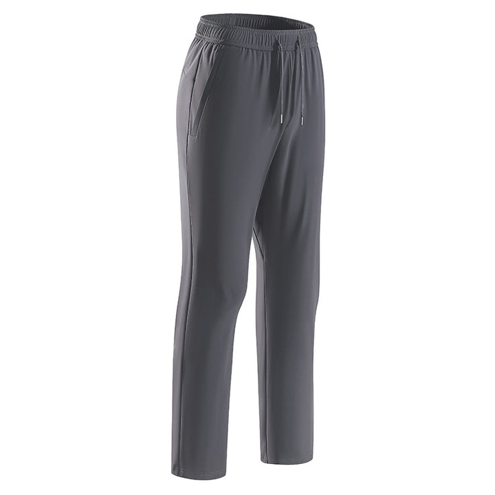 Herren Komfort-Freizeithose mit elastischem Bund, Kordelzug & geradem Bein Drune