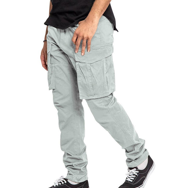 Herren nan utilitarische Cargohose mit extra großen Klappentaschen, schmal zulaufendem Bein und verstärkten Nähten Drune
