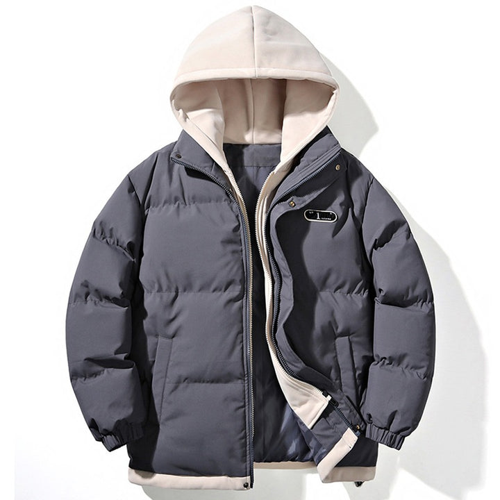 Damen Gepolsterte Oversize-Steppjacke mit Kapuze, Kordelzug & elastischen Bündchen Drune