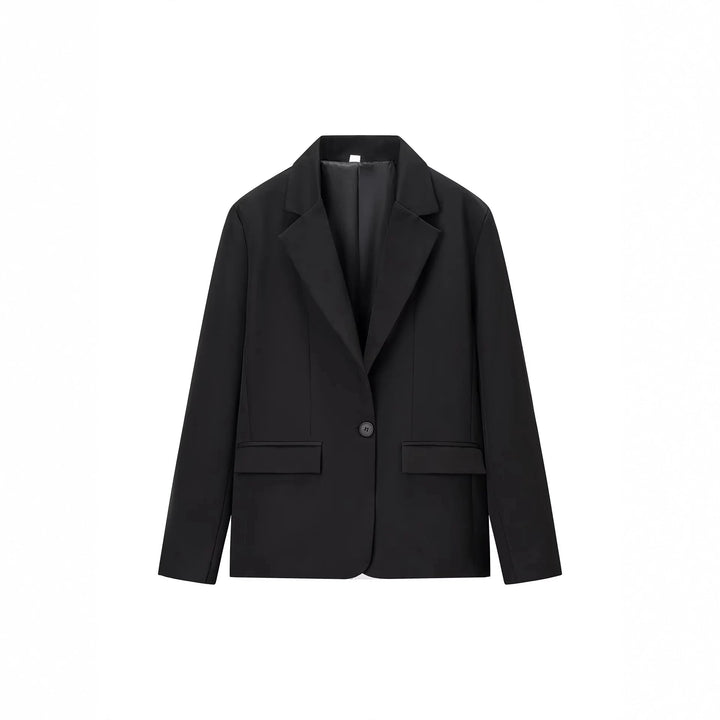 Damen nan elegantes zweiteiliges Tailored-Blazer- und Palazzo‑Hosen-Set mit weiten Bein und Pattentaschen Drune