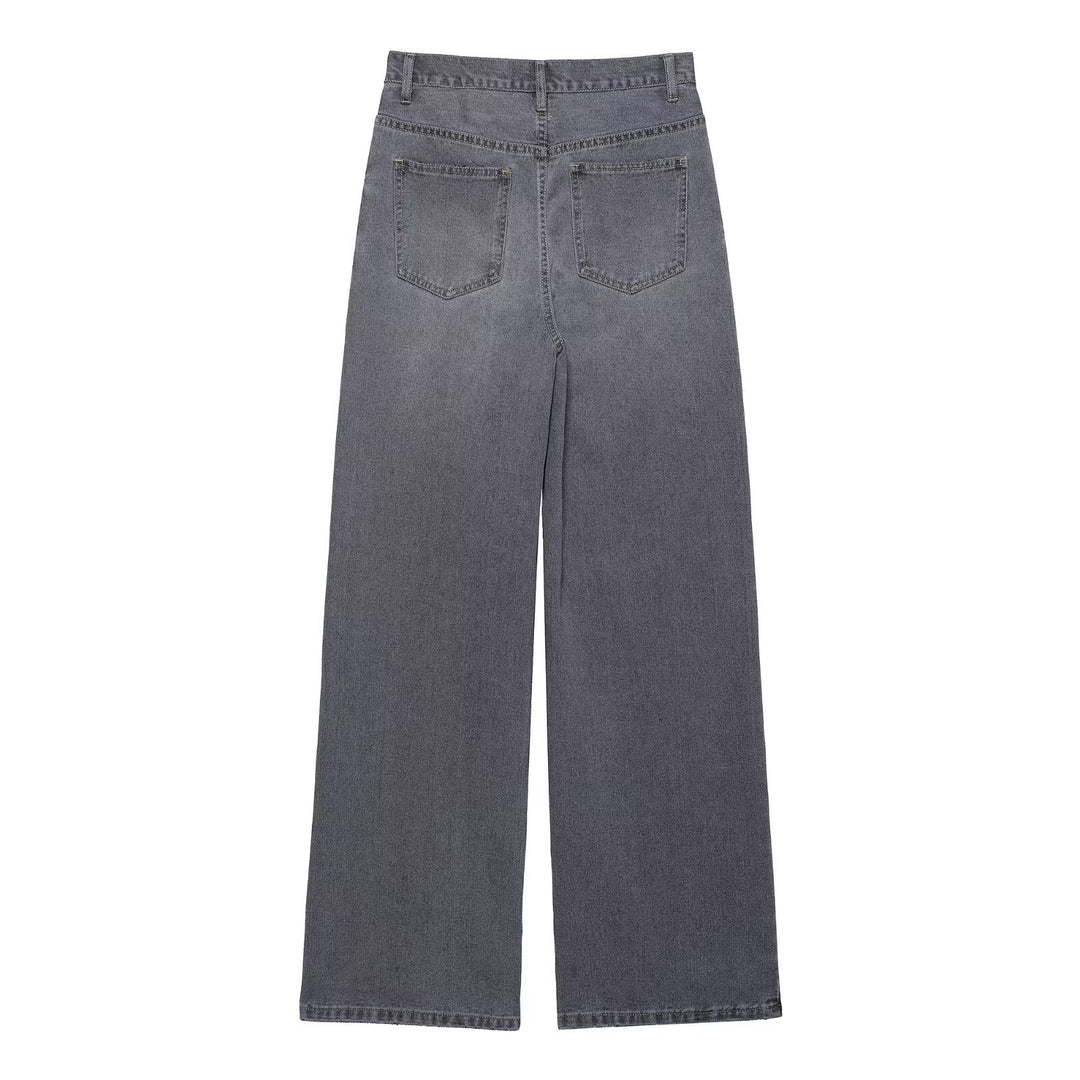 Damenweite Jeans mit modernem Schnitt Drune