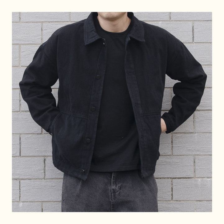 Herren Lässige Überjacke Drune