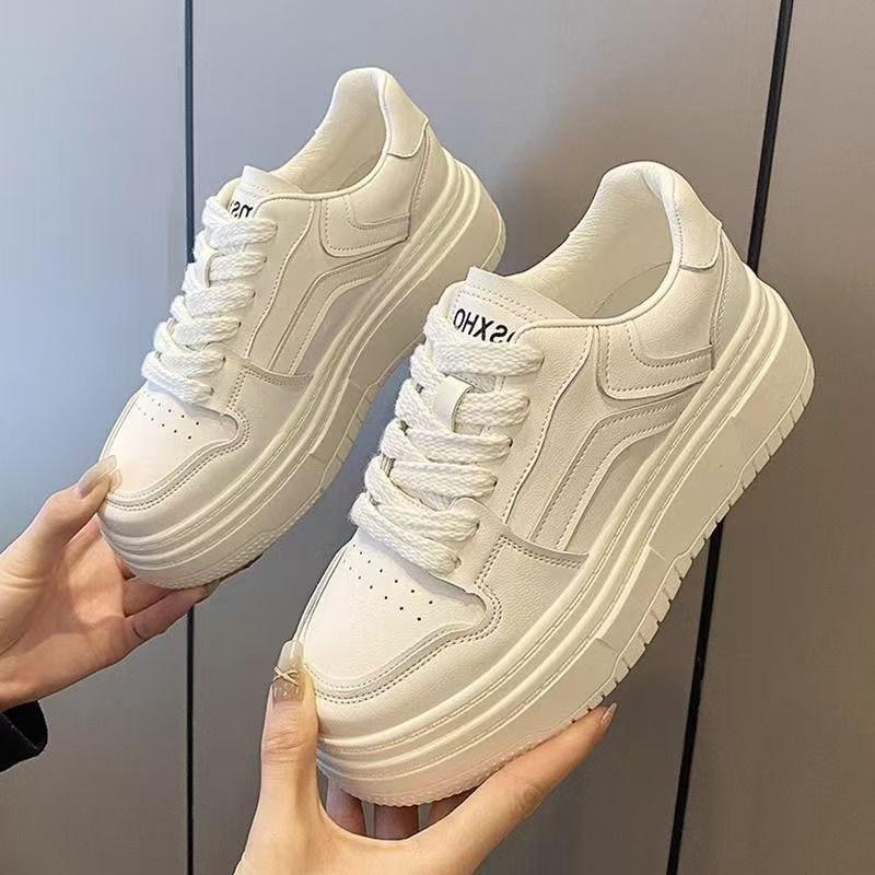 Damen Elegante und modische Sneakers mit hoher Plateausohle Drune