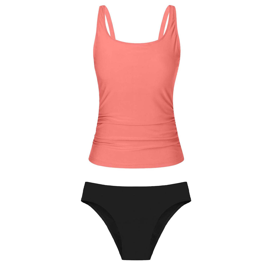 Damen Bikiniset mit floralem Oberteil und klassischem Unterteil Drune