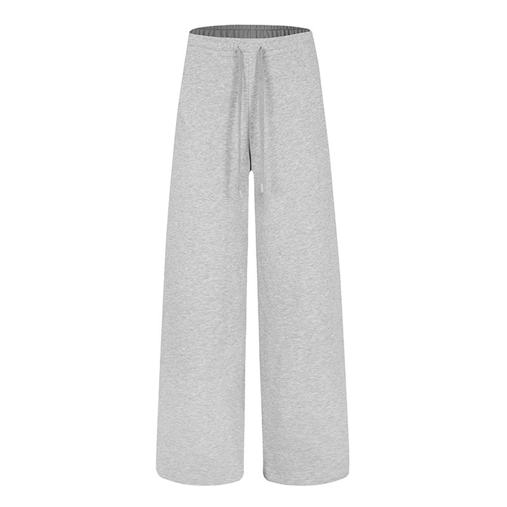 Damen Weite Lounge-Jogginghose mit hohem Bund und Kordelzug Drune