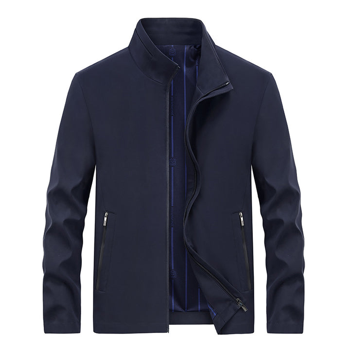 Herren Urbaner Softshell-Übergangsblouson mit Stehkragen, verdecktem Reißverschluss & feinem Innenfutter Drune