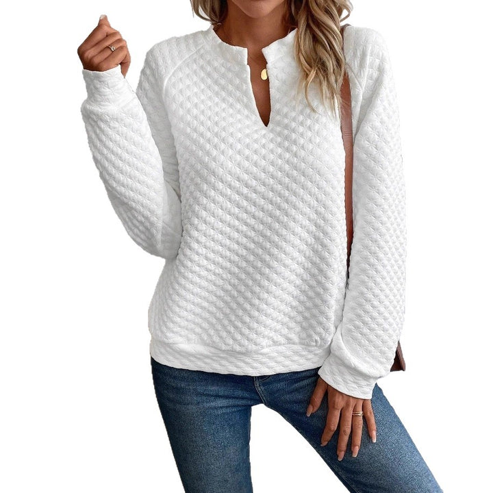 Damen Modischer Stehkragen Pullover Drune