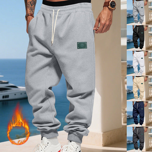 Herren nan relaxed-fit Jogginghose mit elastischem Tunnelzug, gerippten Bündchen und seitlichen Eingrifftaschen Drune