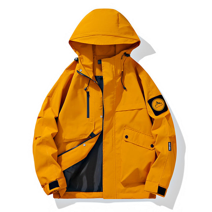Herren Funktionsjacke mit abnehmbarer Kapuze Drune