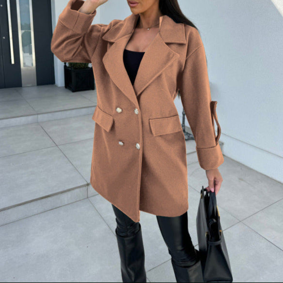 Drune | Damen Baumwolle Blazer Übergröße Stil