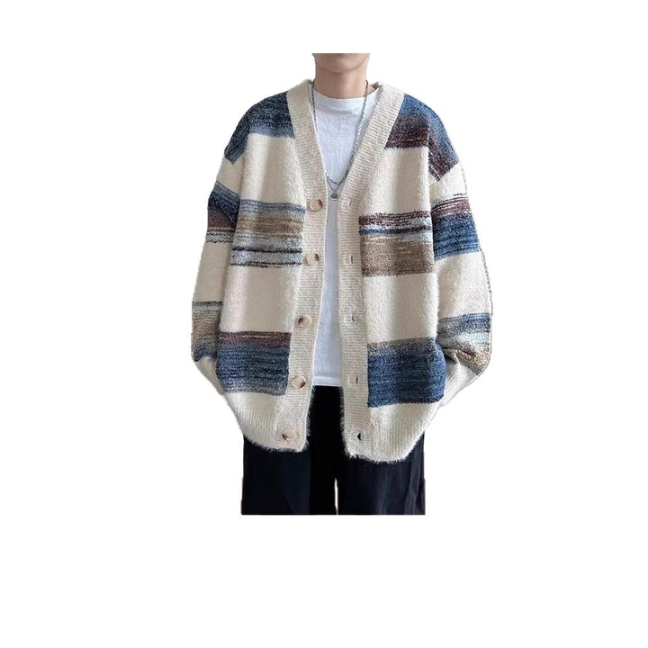Damen Kuschelige Strickjacke mit Knöpfen Drune
