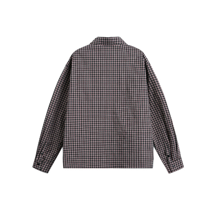 Herren Leichte Karo-Hemdjacke im Boxy‑Schnitt mit aufgesetzter Brusttasche Drune