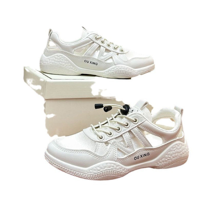 Damen Sportliche Sneakers mit atmungsaktivem Mesh-Obermaterial und innovativem Schnellschnürsystem Drune