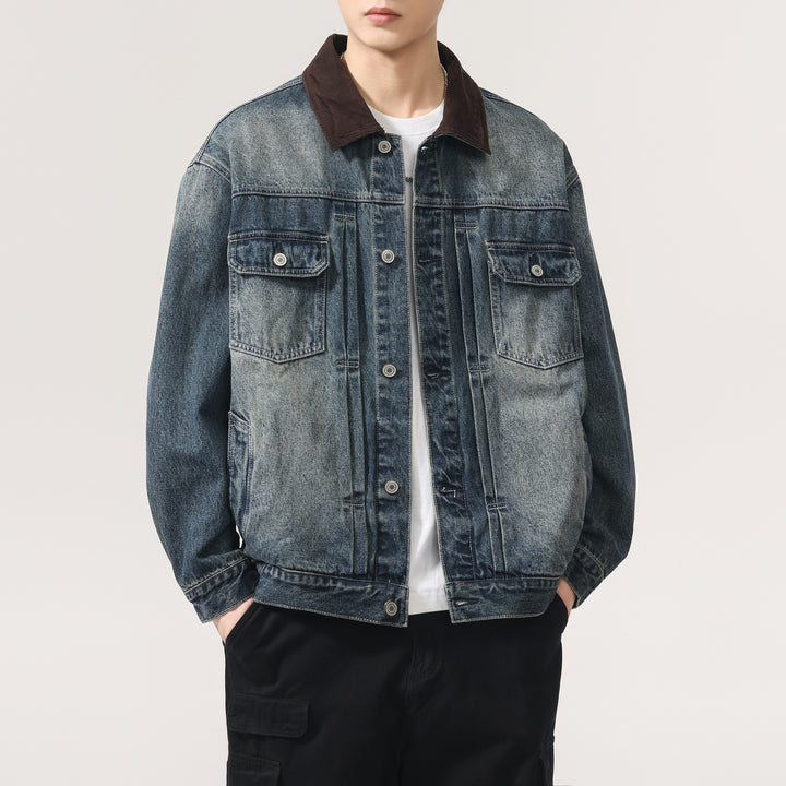 Herren Designer Jeansjacke Drune