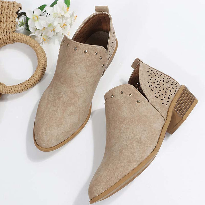 Drune | Vintage Spitze Zehen-Hohlstiefeletten