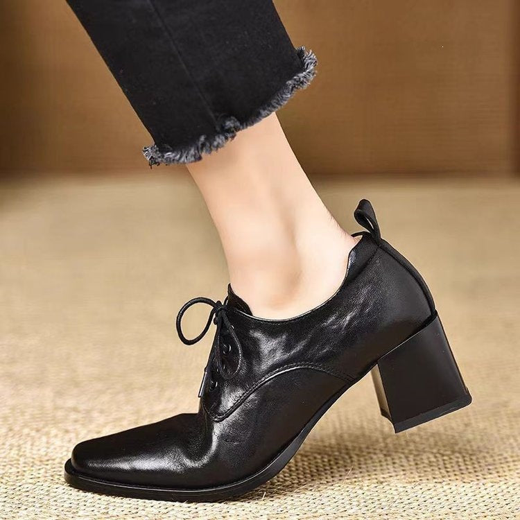 Damen Elegante High Heels mit Schnürung Drune