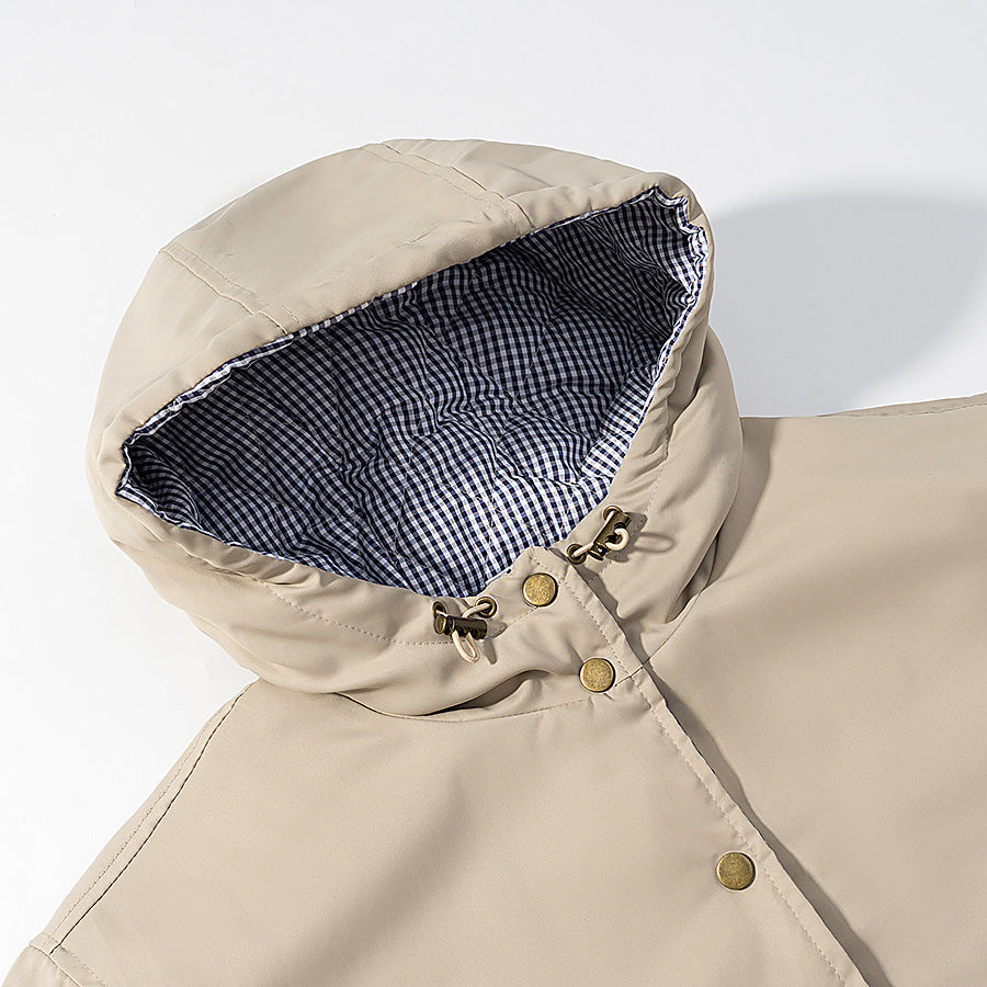 Damen urbane Übergangsjacke mit Kapuze Drune