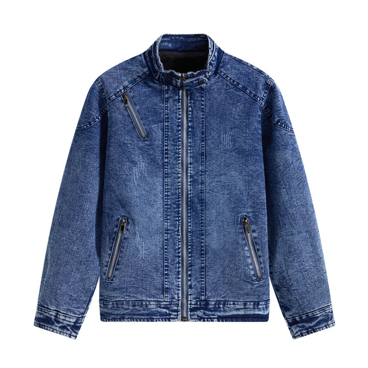 Herren Denimjacke mit Seitentaschen Drune