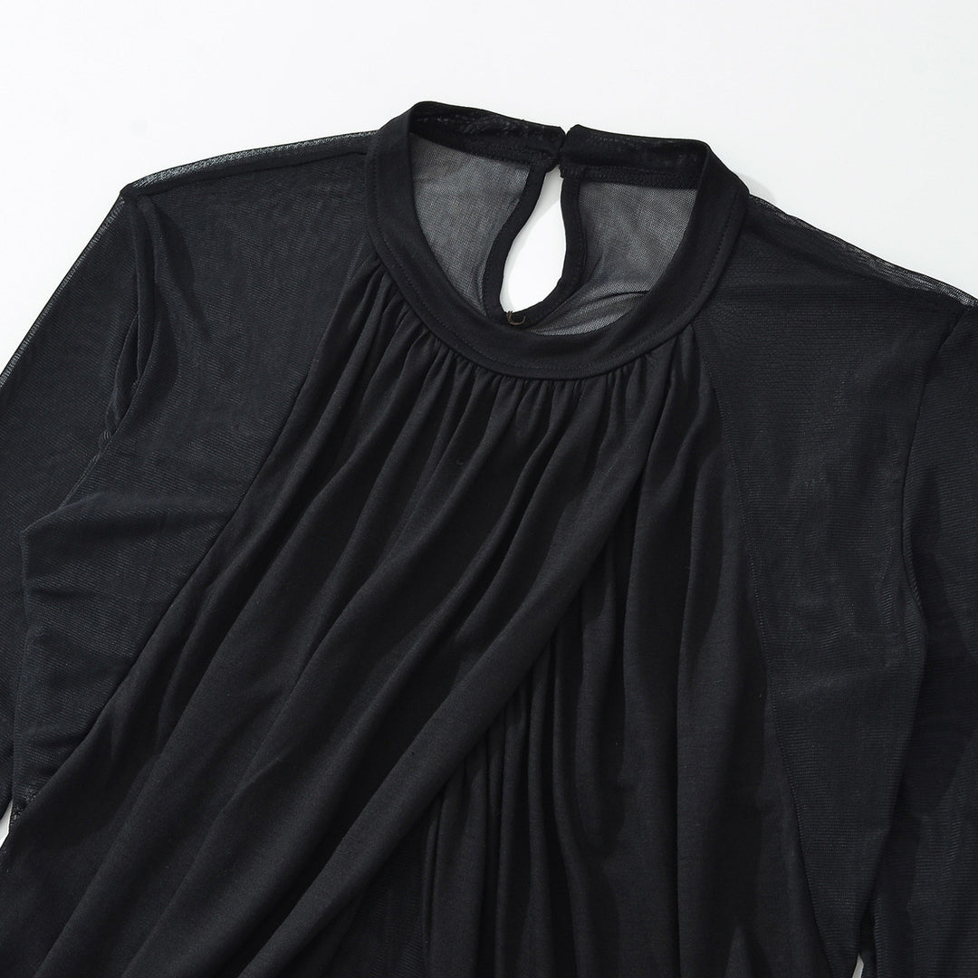 Damen Drapiertes Mesh-Body mit geraffter Vorderpartie Drune