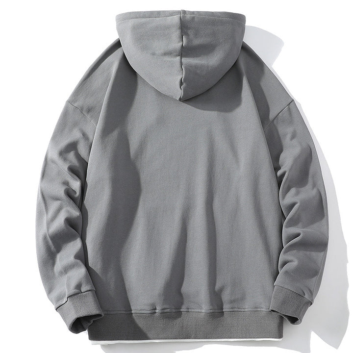 Unisex Oversize‑Kapuzensweatshirt mit Kontrastfutter, Kängurutasche & Tropfenärmeln Drune