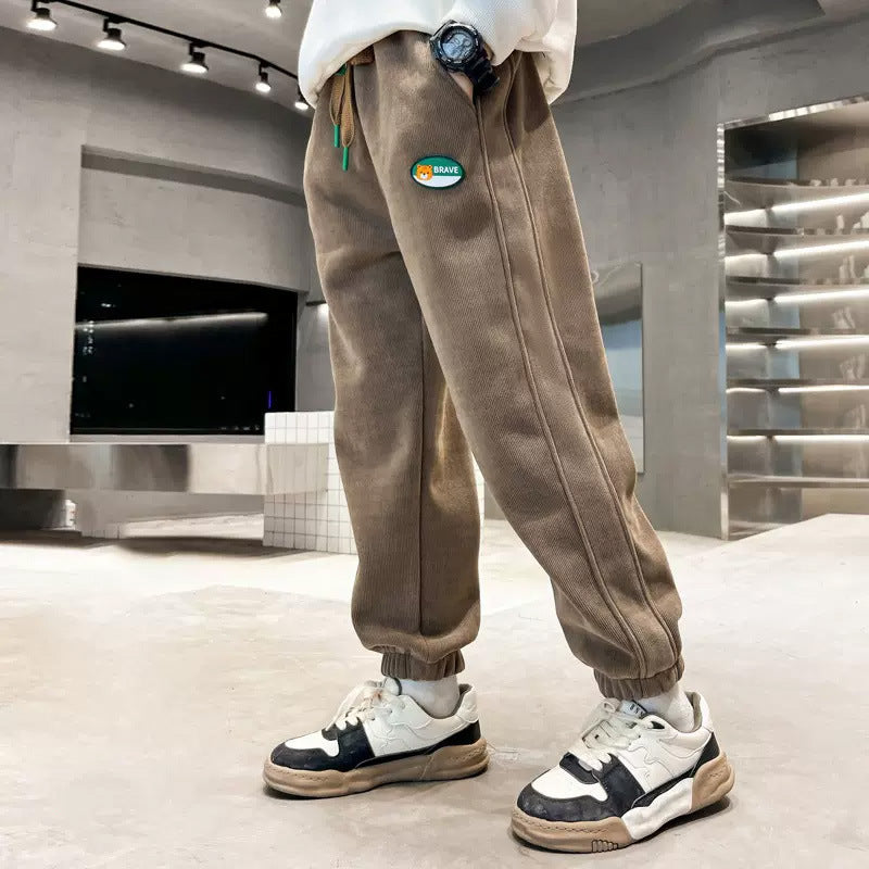 Unisex Freizeit Jogginghose mit elastischem Bund Drune