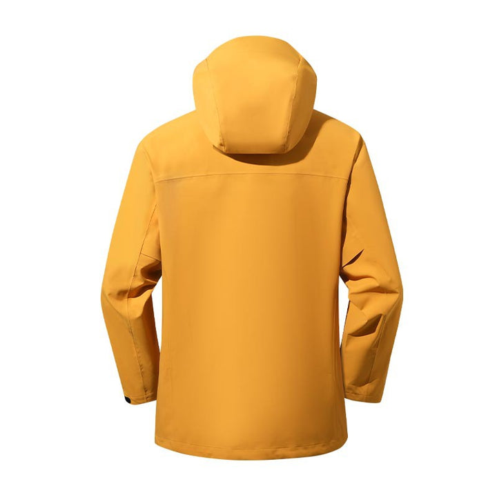 Herren wasser- und winddichte Softshell-Outdoorjacke mit verstellbarer Kapuze Drune