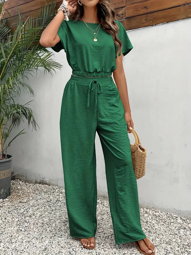 Damen lässiges Two-Piece Lounge-Set Drune
