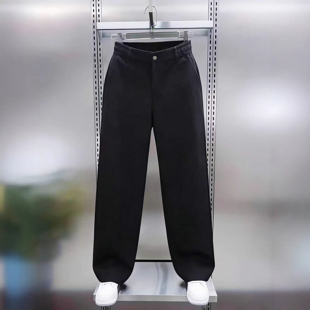 Herren weite Chinohose im Relaxed‑Fit mit elastischem Komfortbund und Seitentaschen Drune