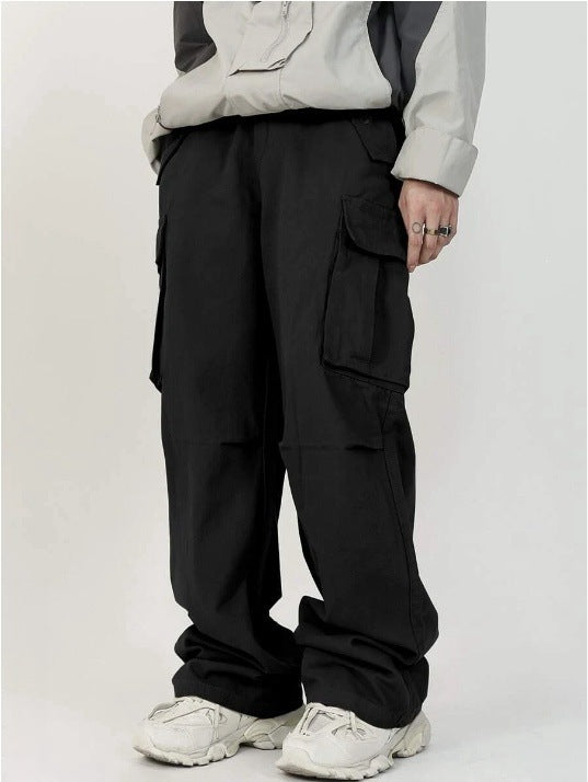 Herren Weite Utility‑Cargohose mit Multifunktions‑Taschen & legerer Baggy‑Passform Drune