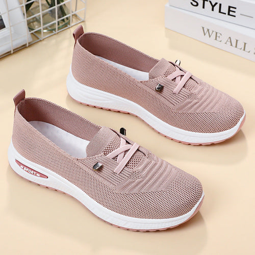 Damen Sportliche Sneaker mit elastischem Strick-Obermaterial und dämpfender Sohle Drune