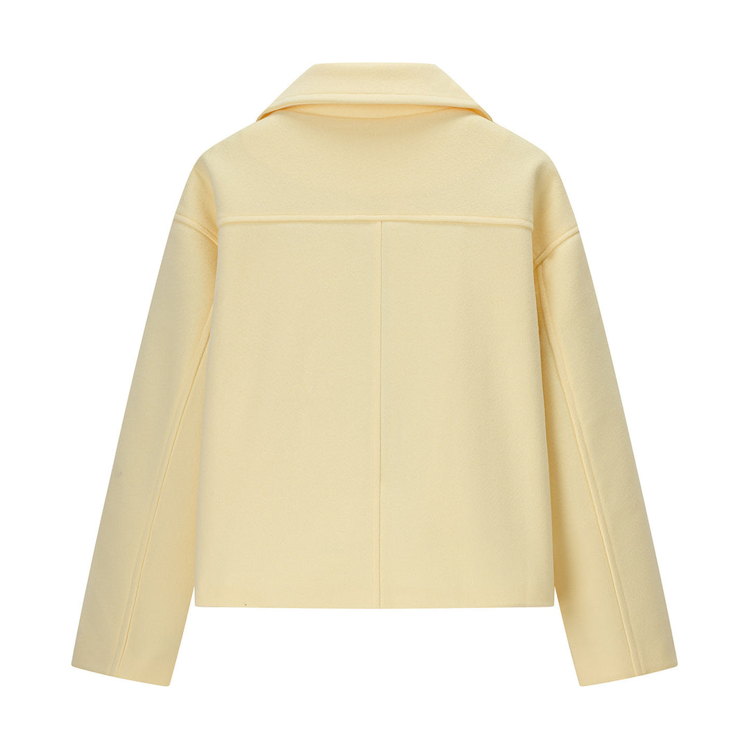 Damen Modische Kurzjacke im klassischen Doppelkinn-Design Drune