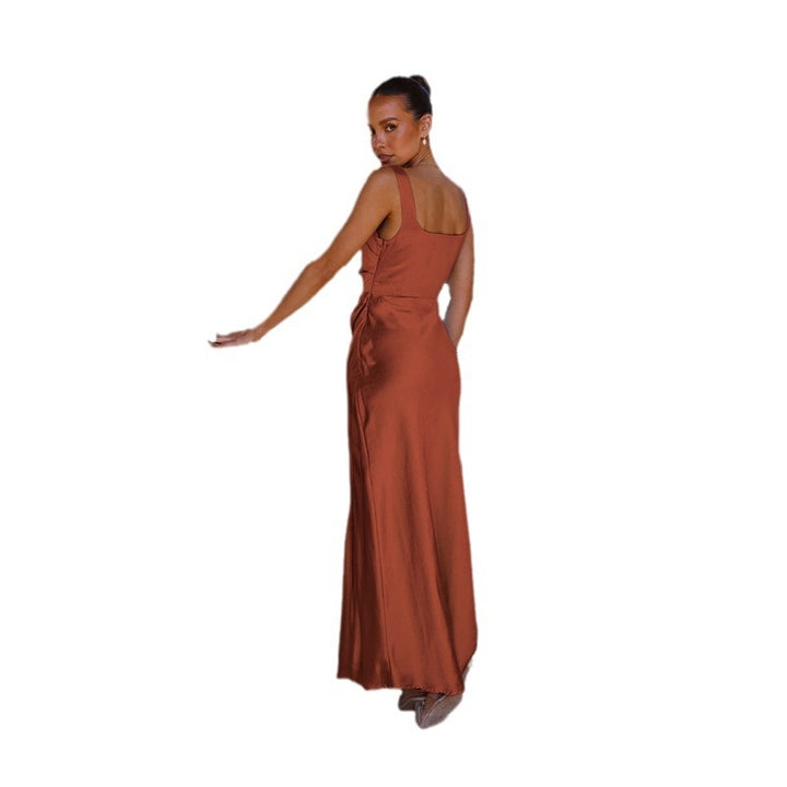 Damen Abendkleid mit hohem Schlitz und schicker Silhouette Drune
