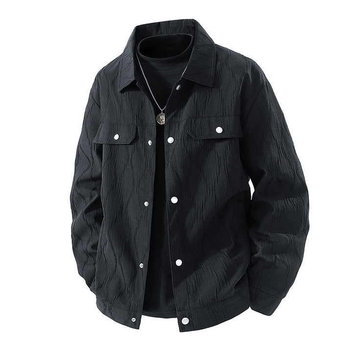 Herren Modische Jacke mit strukturiertem Gewebe Drune