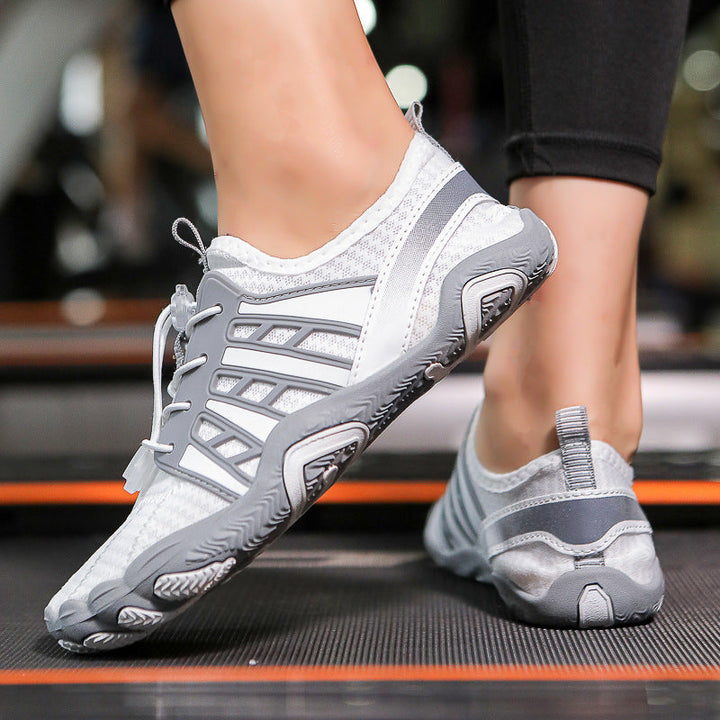 Damen Freizeit-Sneaker mit atmungsaktiver Netz-Oberfläche und flexiblem Sohlenprofil Drune