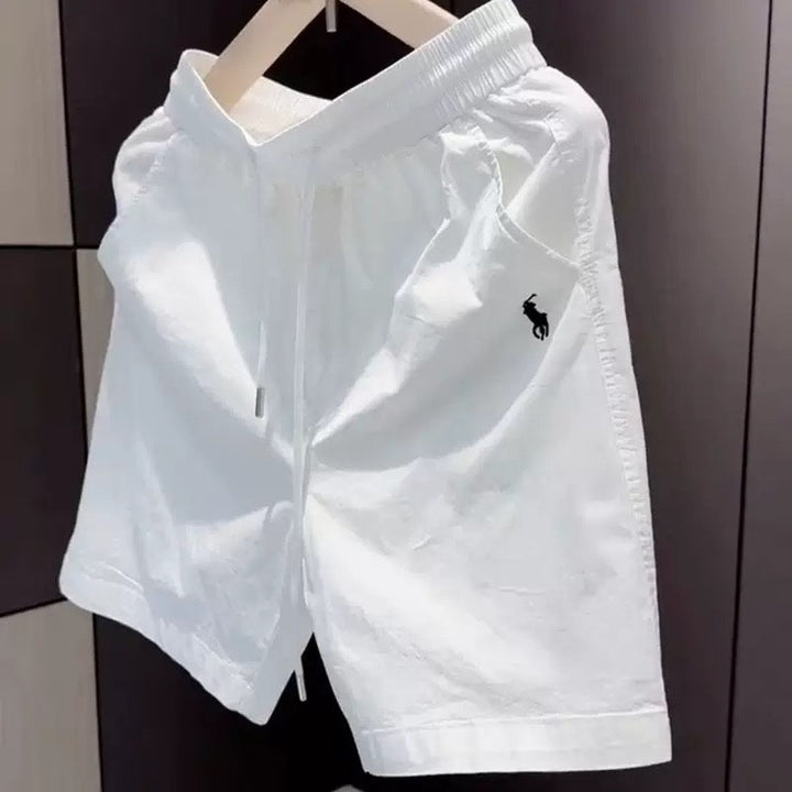 Herren leichte Freizeithose mit elastischem Bund und seitlichen Taschen Drune