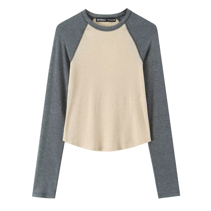 Damen Langarm-Raglanshirt aus weichem Jersey mit leicht tailliertem Schnitt Drune