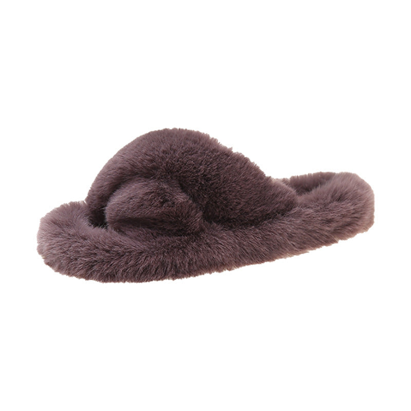 Damen Flauschige Hausschuhe mit kuscheligem Innenfutter Drune