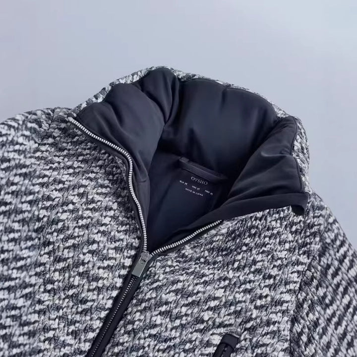 Damen 10+ Cropped gesteppte Blousonjacke mit Stehkragen und High‑Waist Palazzo‑Hose Drune